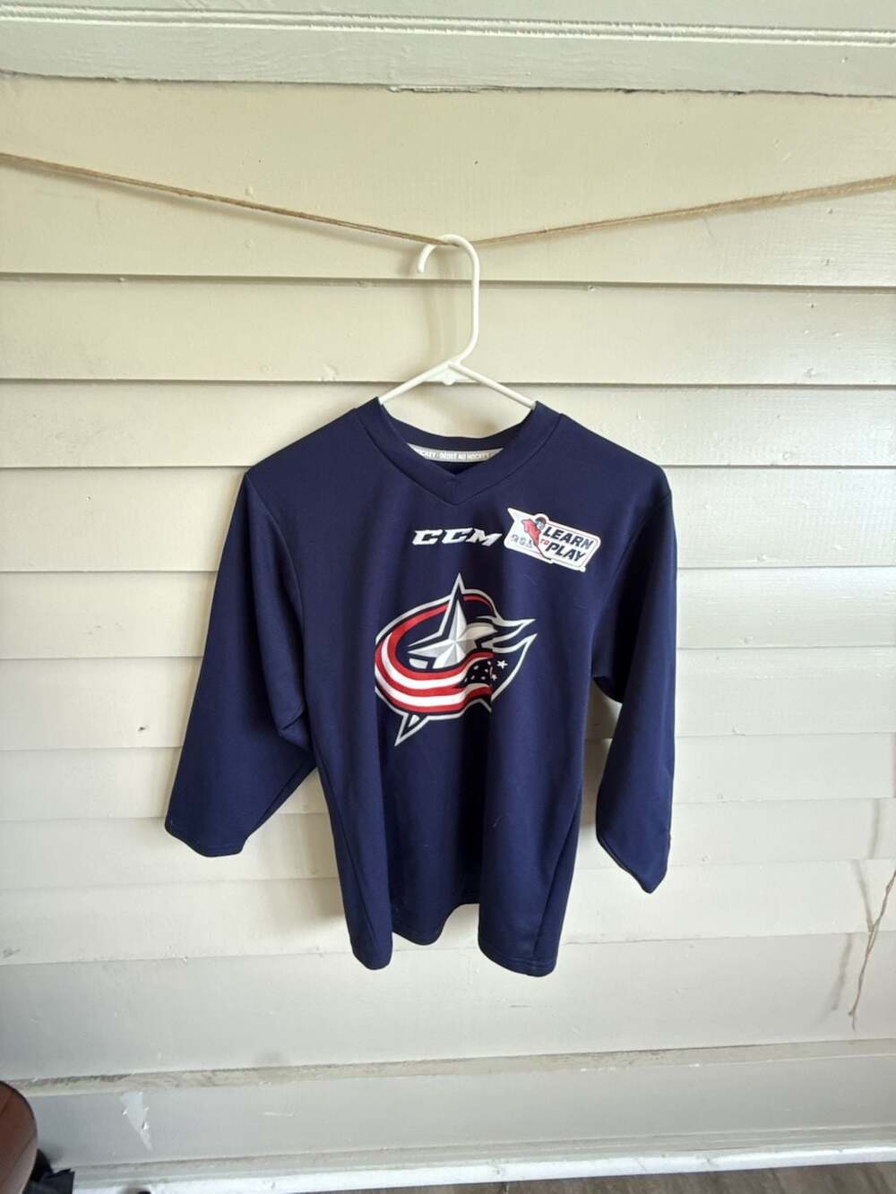 CCM Columbus Blue Jackets Practice Jersey Size S/M Blue